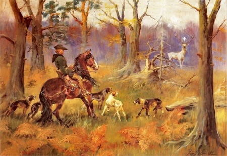 Jerzy Kossak, Widzenie św. Huberta, 1937