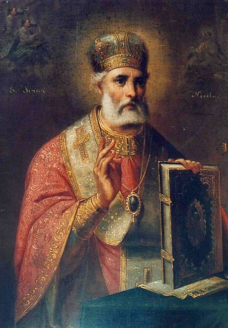 Gheorghe Tattarescu (1820-1894), św. Mikołaj z Miry św. Mikołaj z Miry